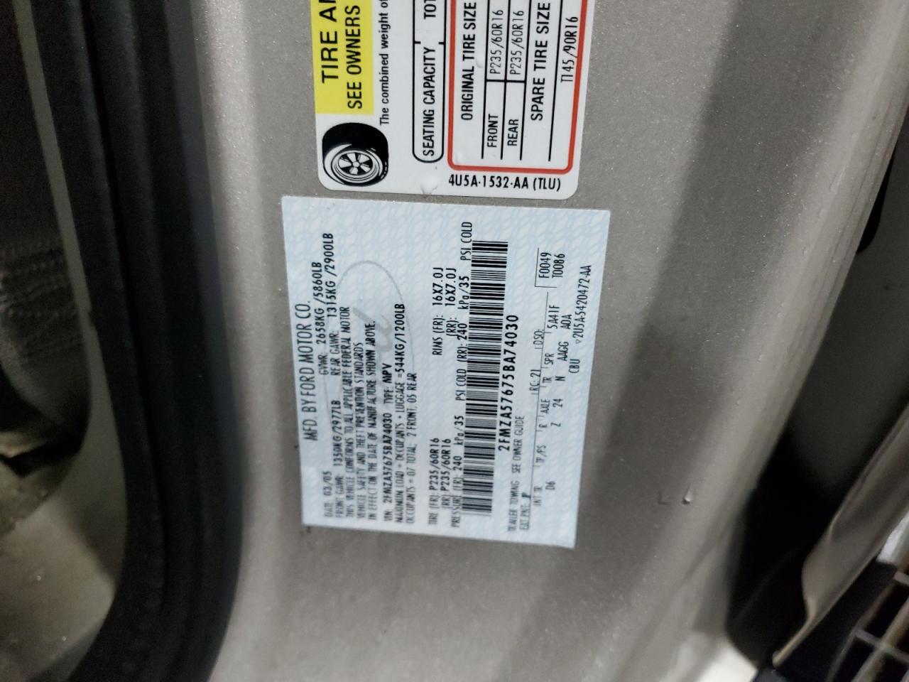 2005 Ford Freestar - Image 13
