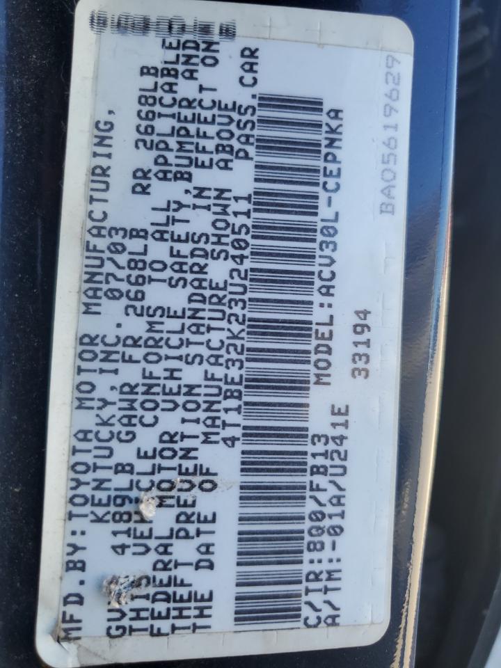 2003 Toyota Camry - Image 12