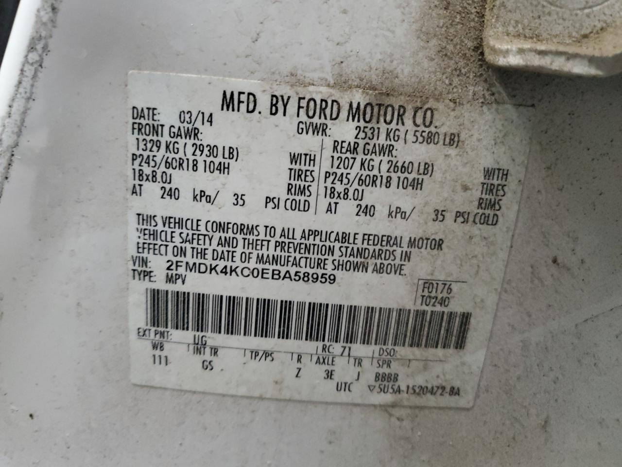 2014 Ford Edge - Image 16