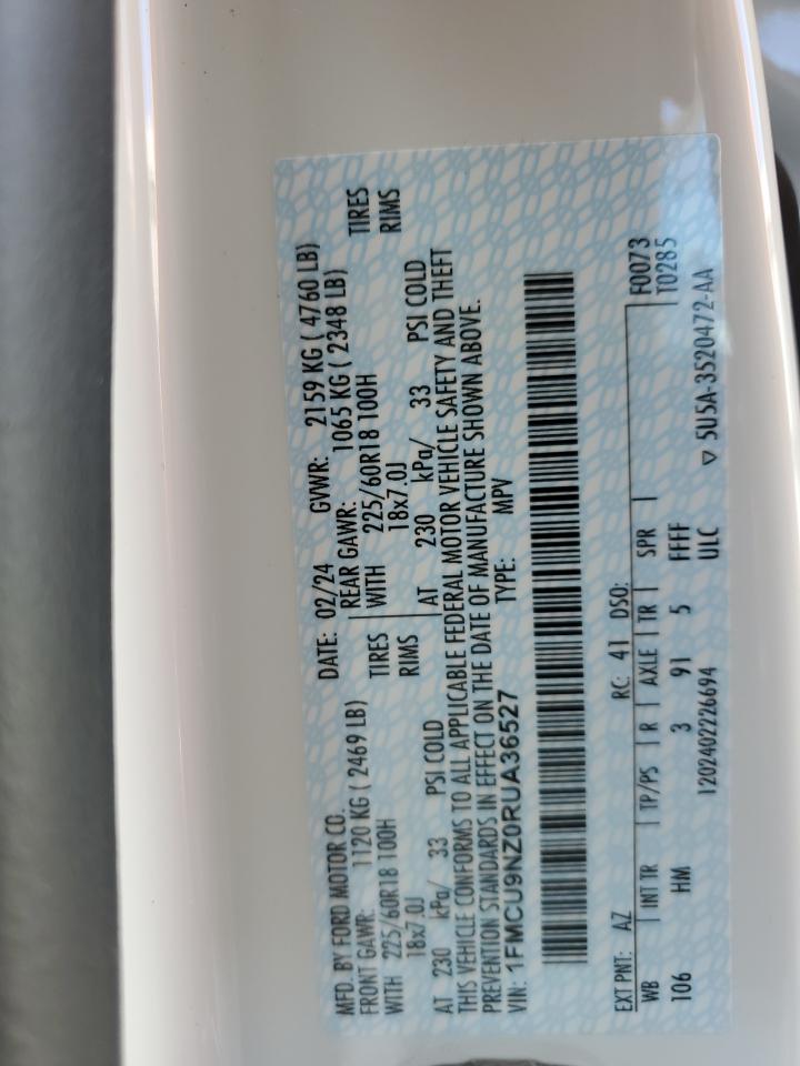 1FMCU9NZ0RUA36527 FORD ESCAPE ST 2024