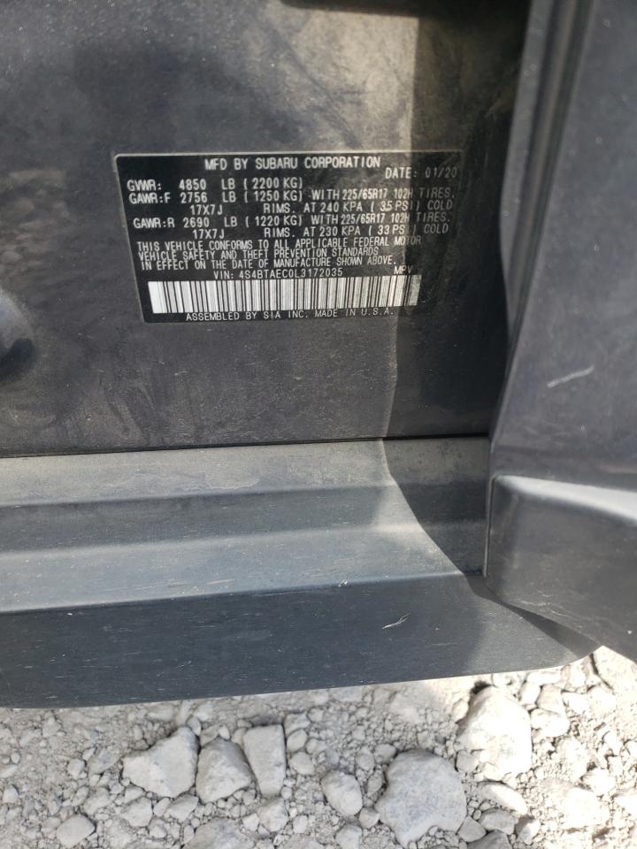 4s4btaec0l3172035 4S4BTAEC0L3172035 2020 Subaru Outback Premium