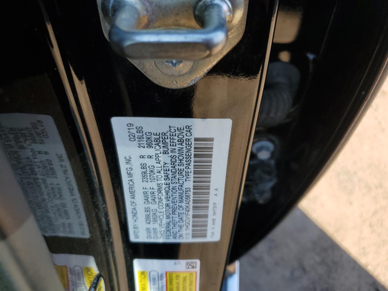 2019 Honda Accord - Image 14
