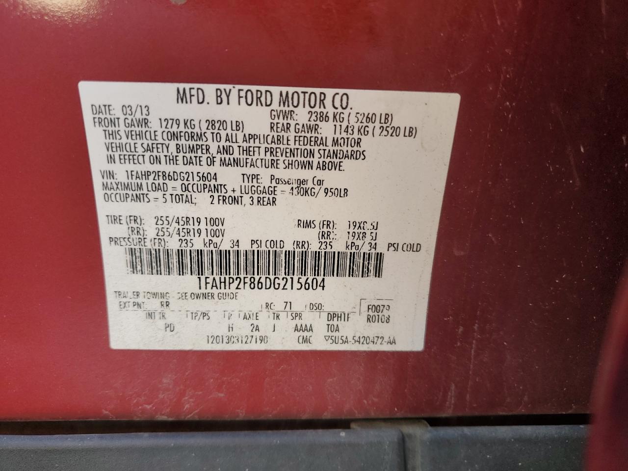 2013 Ford Taurus - Image 12