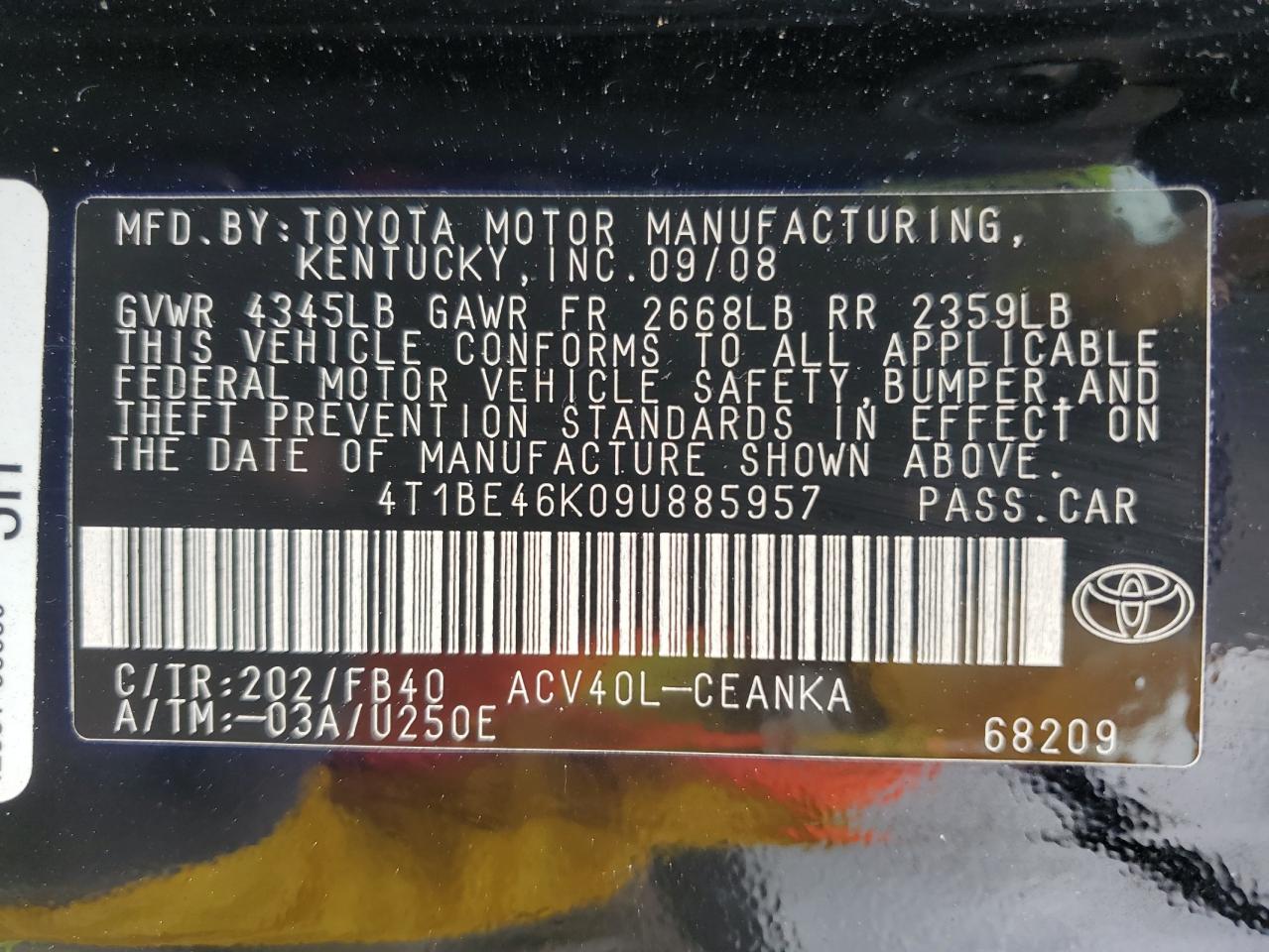 2009 Toyota Camry - Image 12