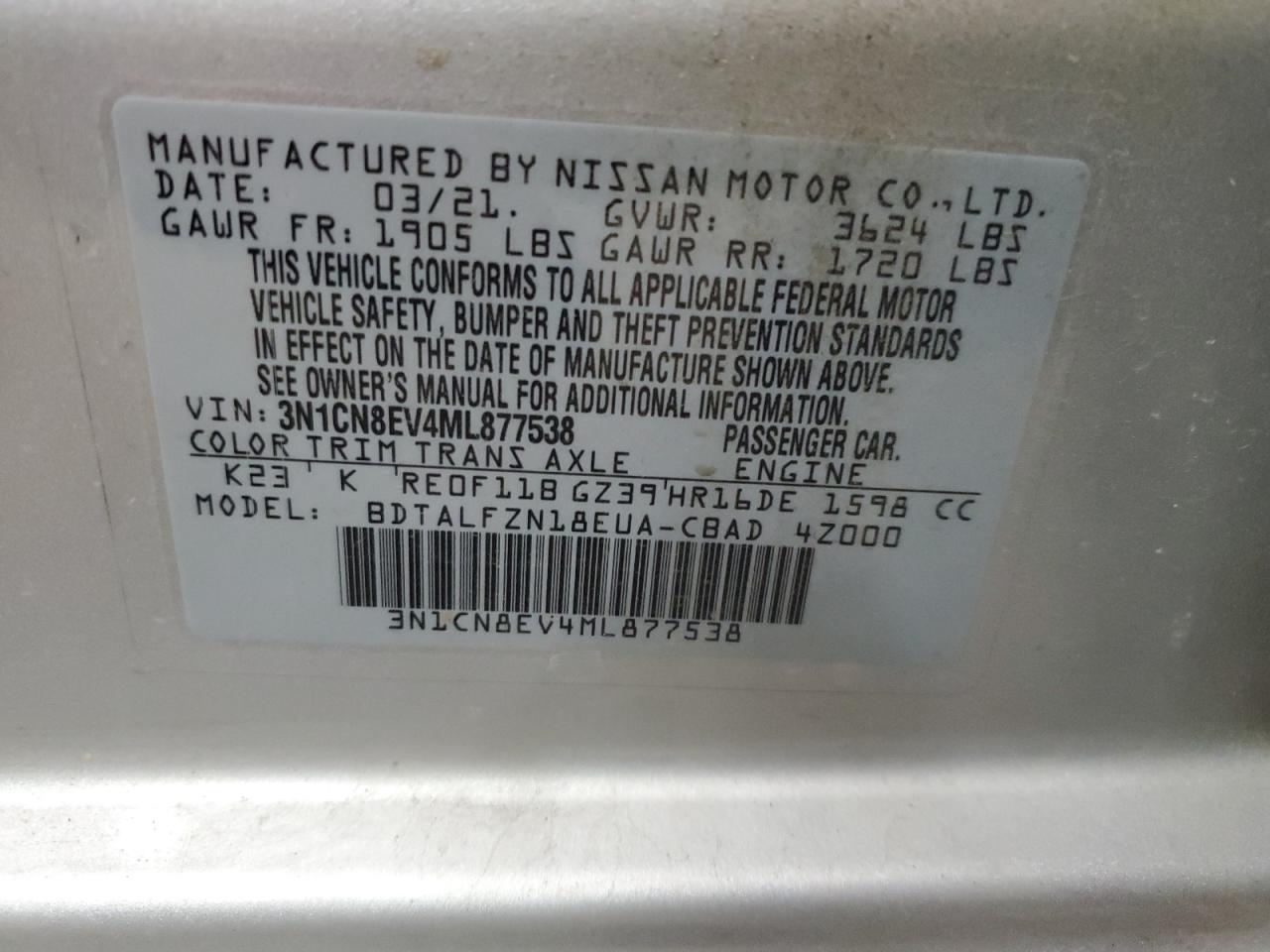 2021 Nissan Versa - Image 13