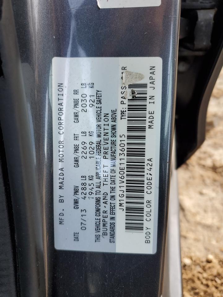 2014 Mazda 6 Touring VIN: JM1GJ1V60E1136015 Lot: 47617045