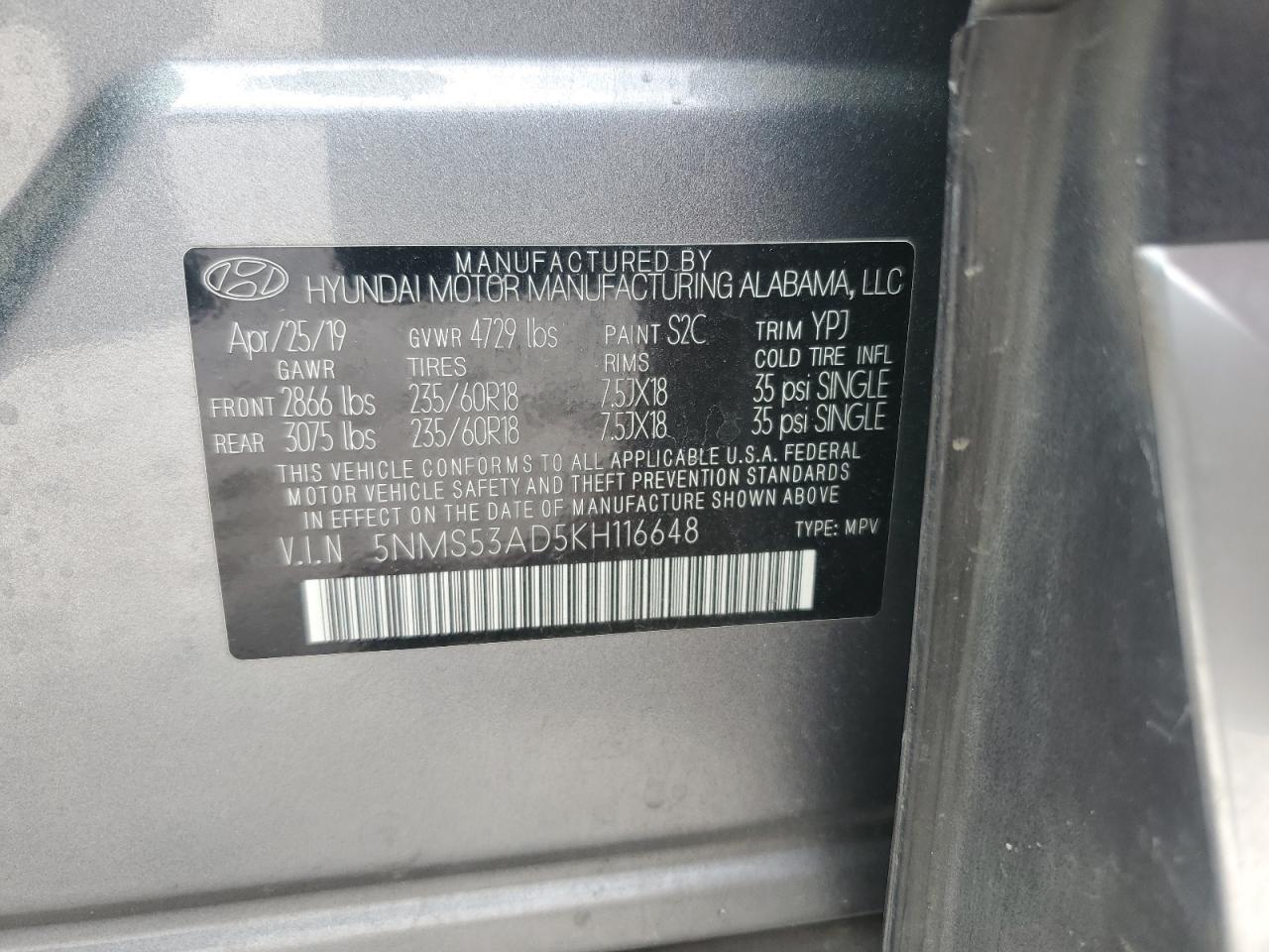 2019 Hyundai Santa Fe - Image 15