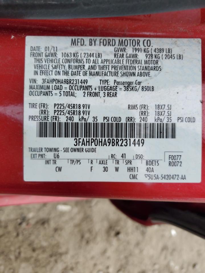 2011 Ford Fusion - Image 12