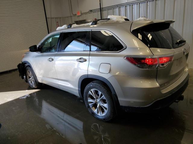  TOYOTA HIGHLANDER 2015 Золотий