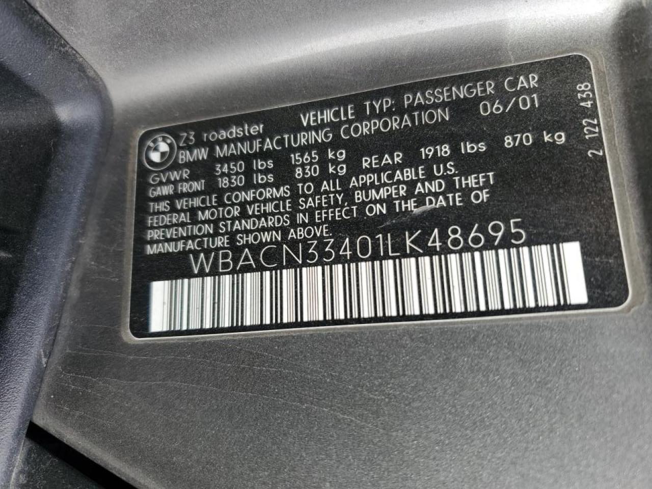 2001 BMW Z3 - Image 12