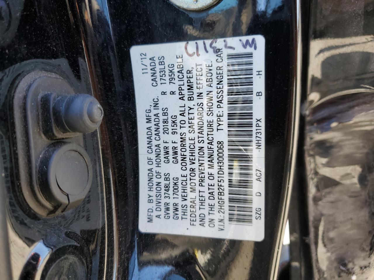 2013 Honda Civic - Image 14