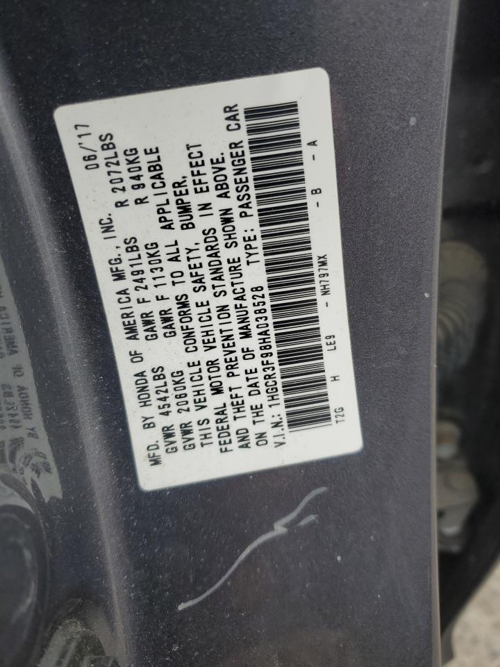 1HGCR3F98HA038528 HONDA ACCORD 2017