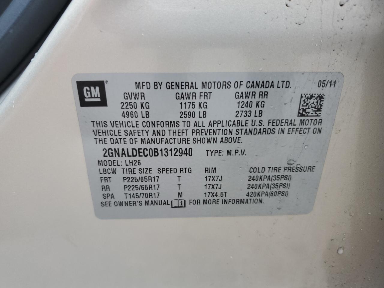 2011 Chevrolet Equinox - Image 16