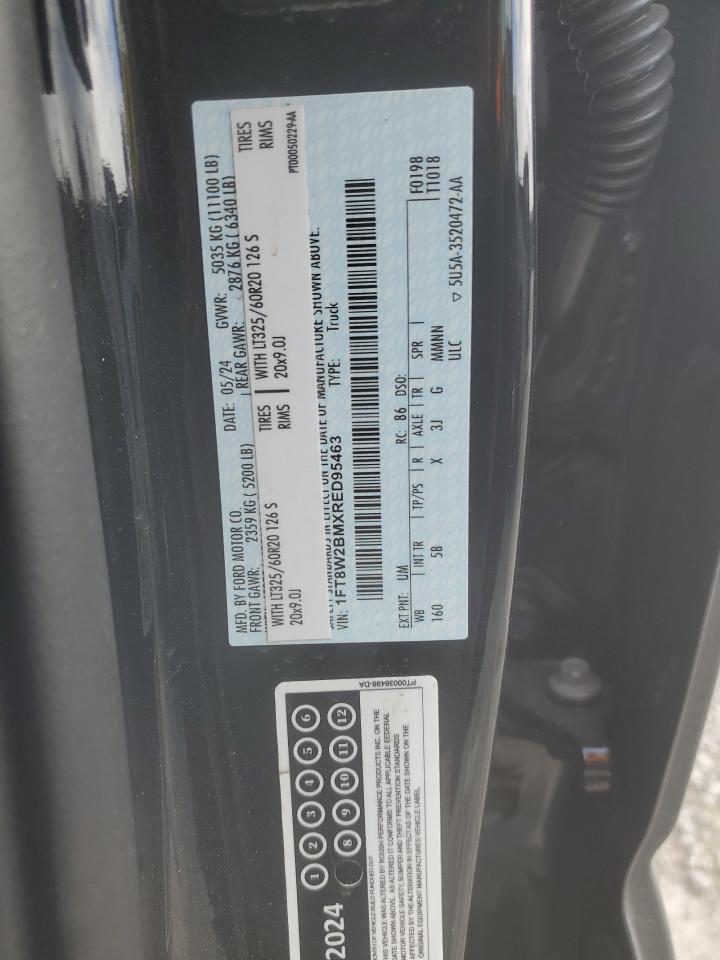 1FT8W2BMXRED95463 FORD F250 2024