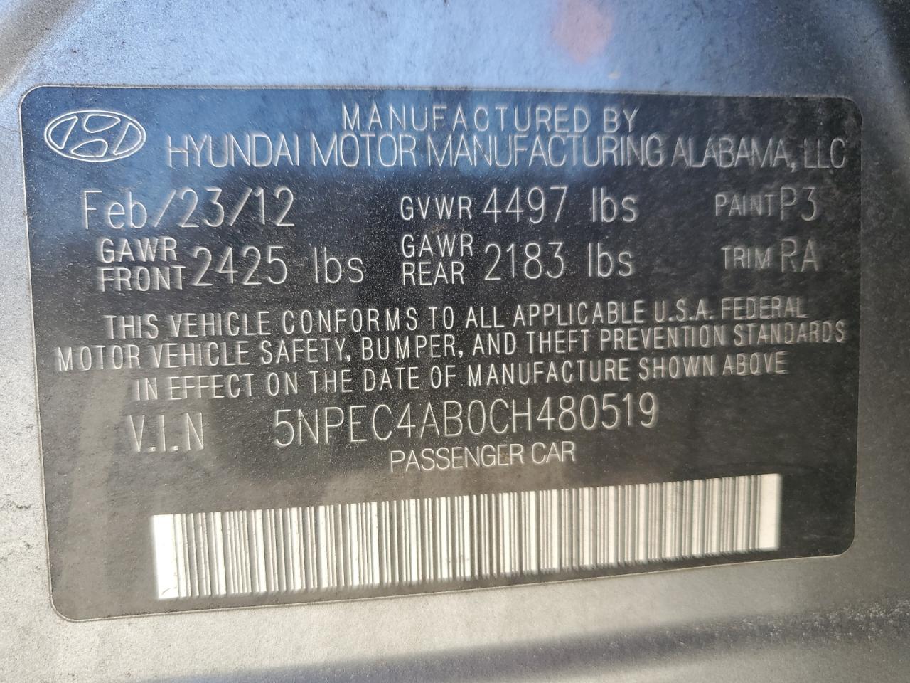 2012 Hyundai Sonata - Image 15