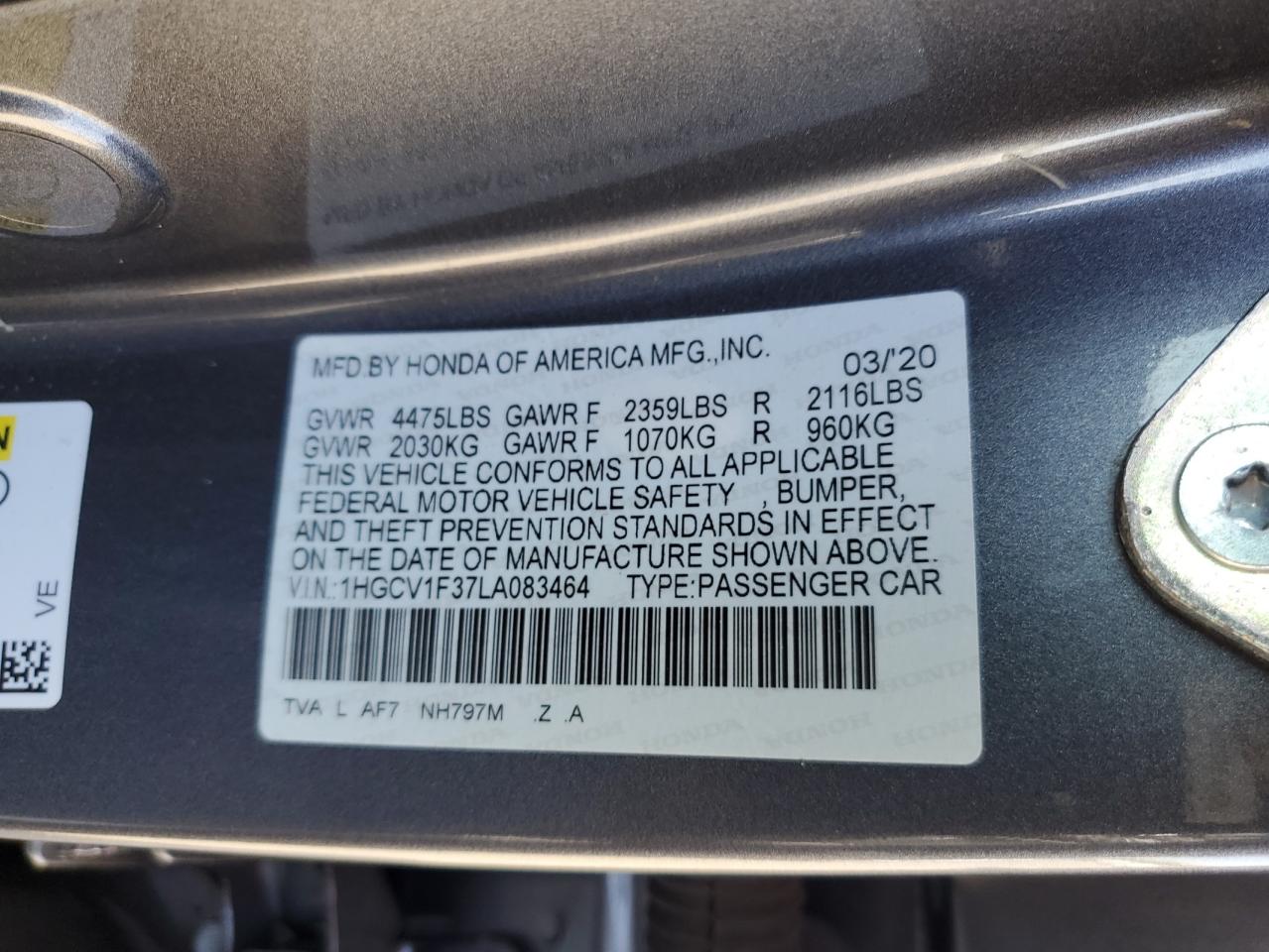 2020 Honda Accord - Image 12