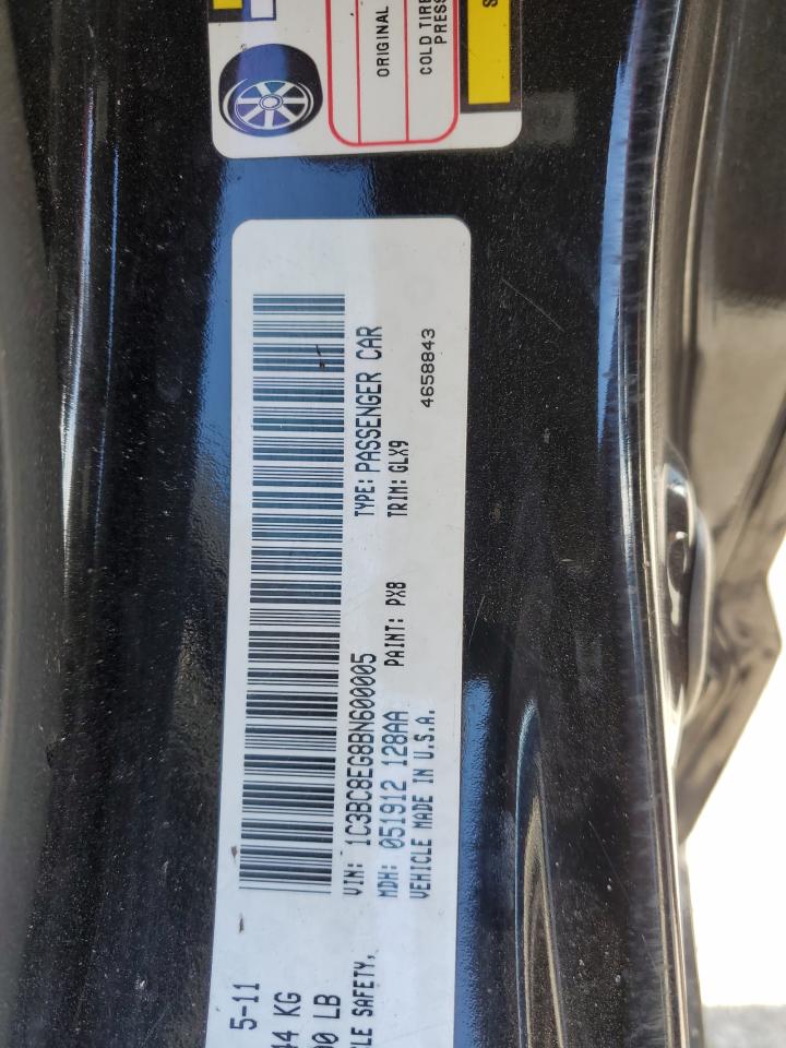 2011 Chrysler 200 S VIN: 1C3BC8EG8BN600005 Lot: 51962155