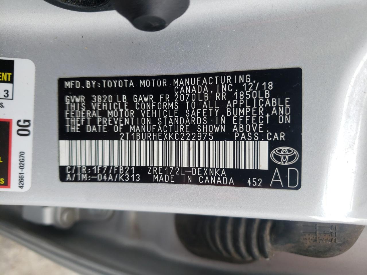 2019 Toyota Corolla - Image 12
