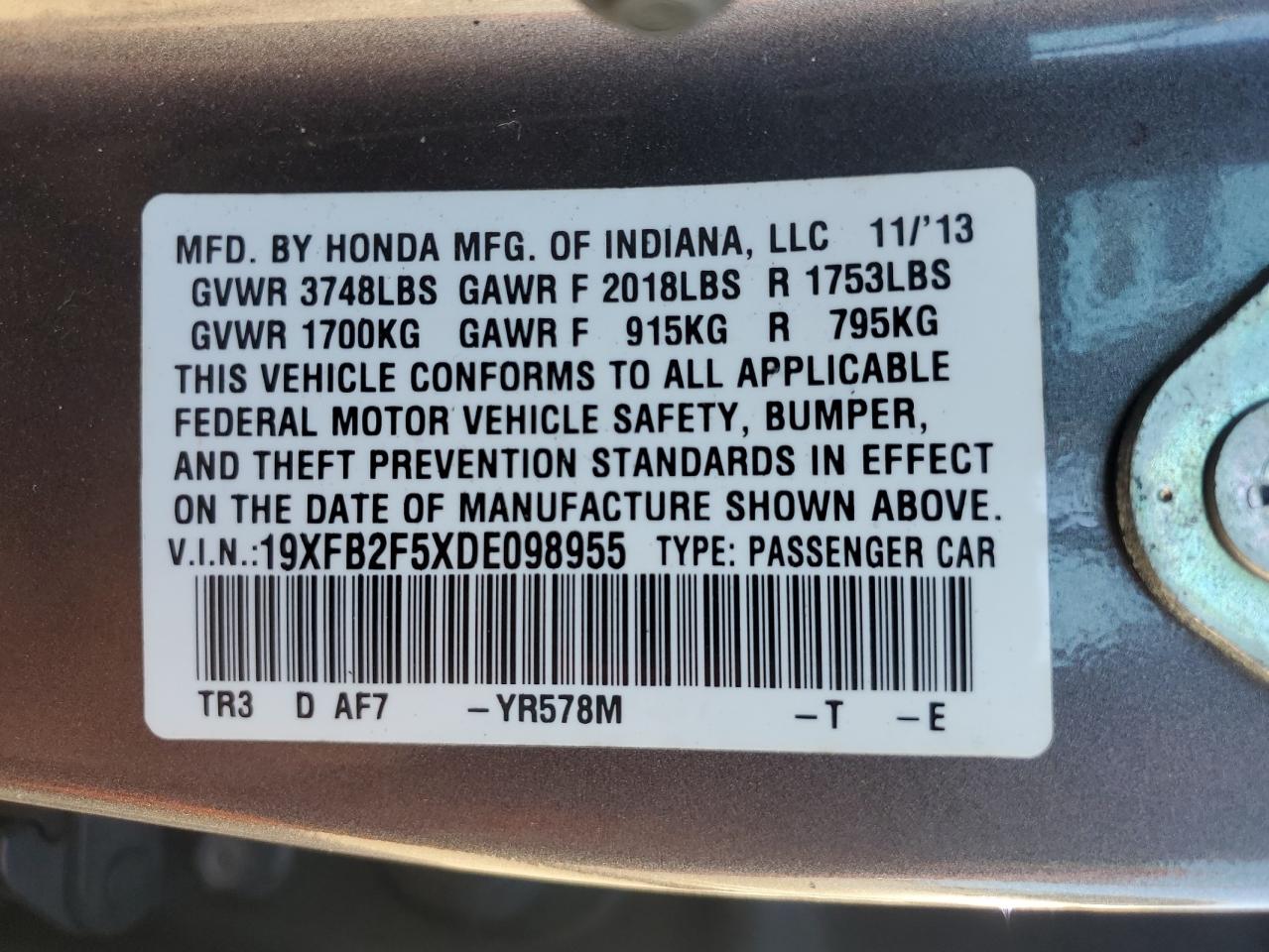 2013 Honda Civic - Image 12