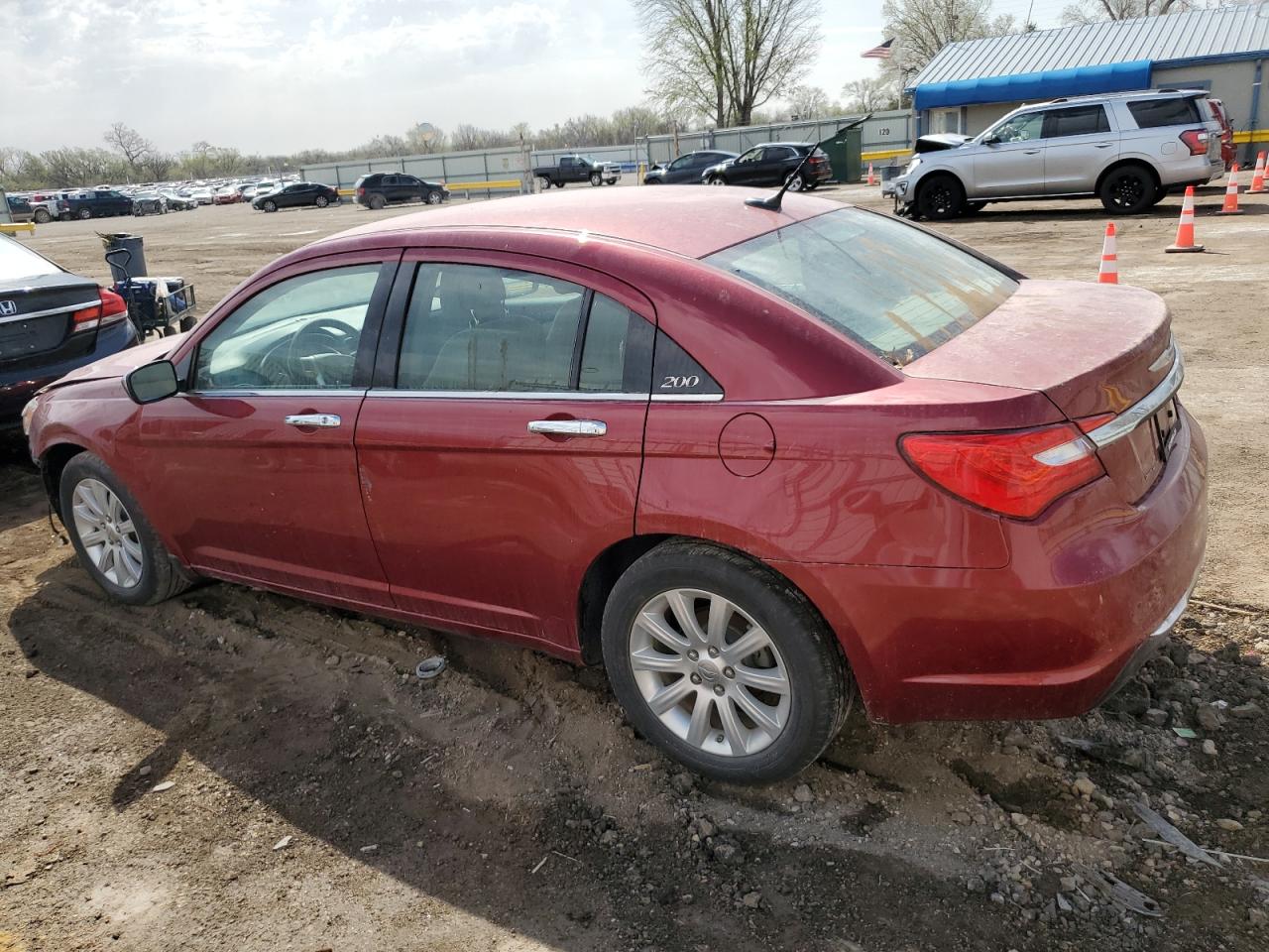 2013 Chrysler 200 Limited red null flexible 1C3CCBCG5DN588001 photo #3