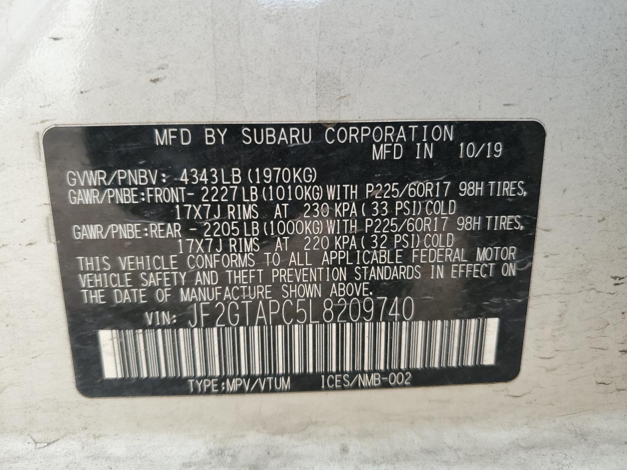 2020 Subaru XV - Image 12