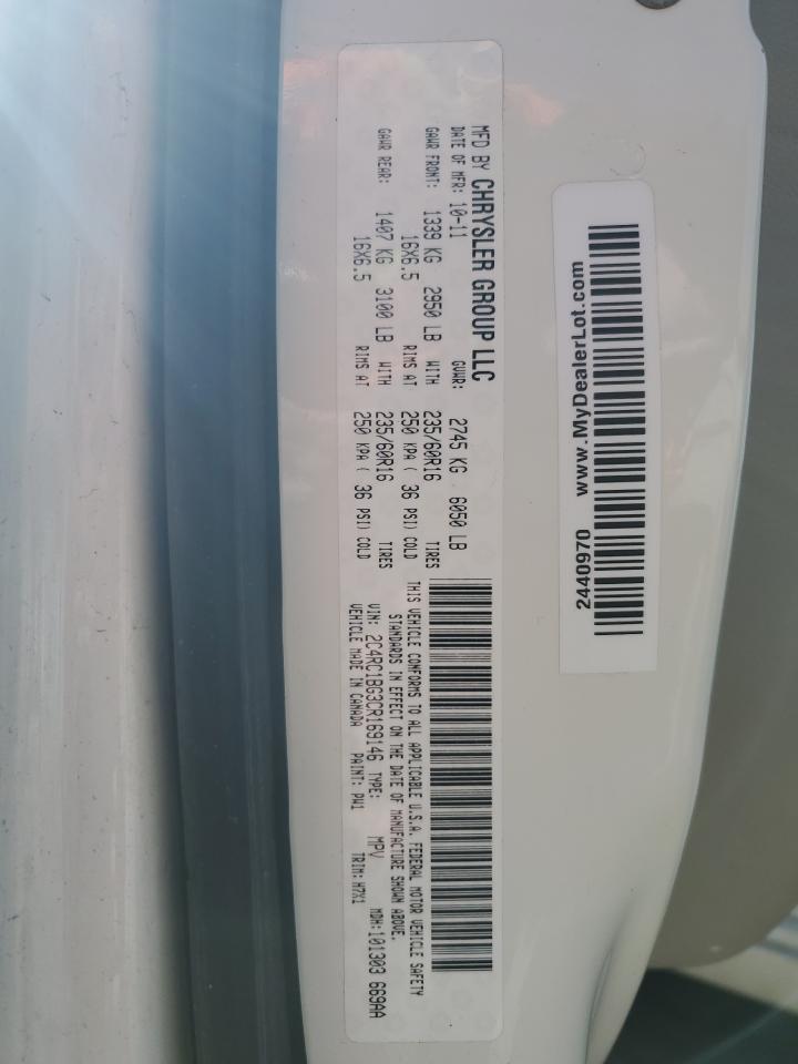 2012 Chrysler Town & Country Touring VIN: 2C4RC1BG3CR169146 Lot: 49165335