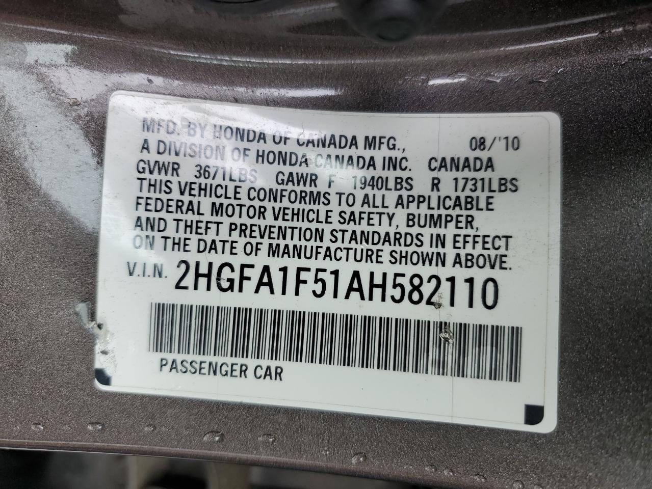 2010 Honda Civic - Image 12