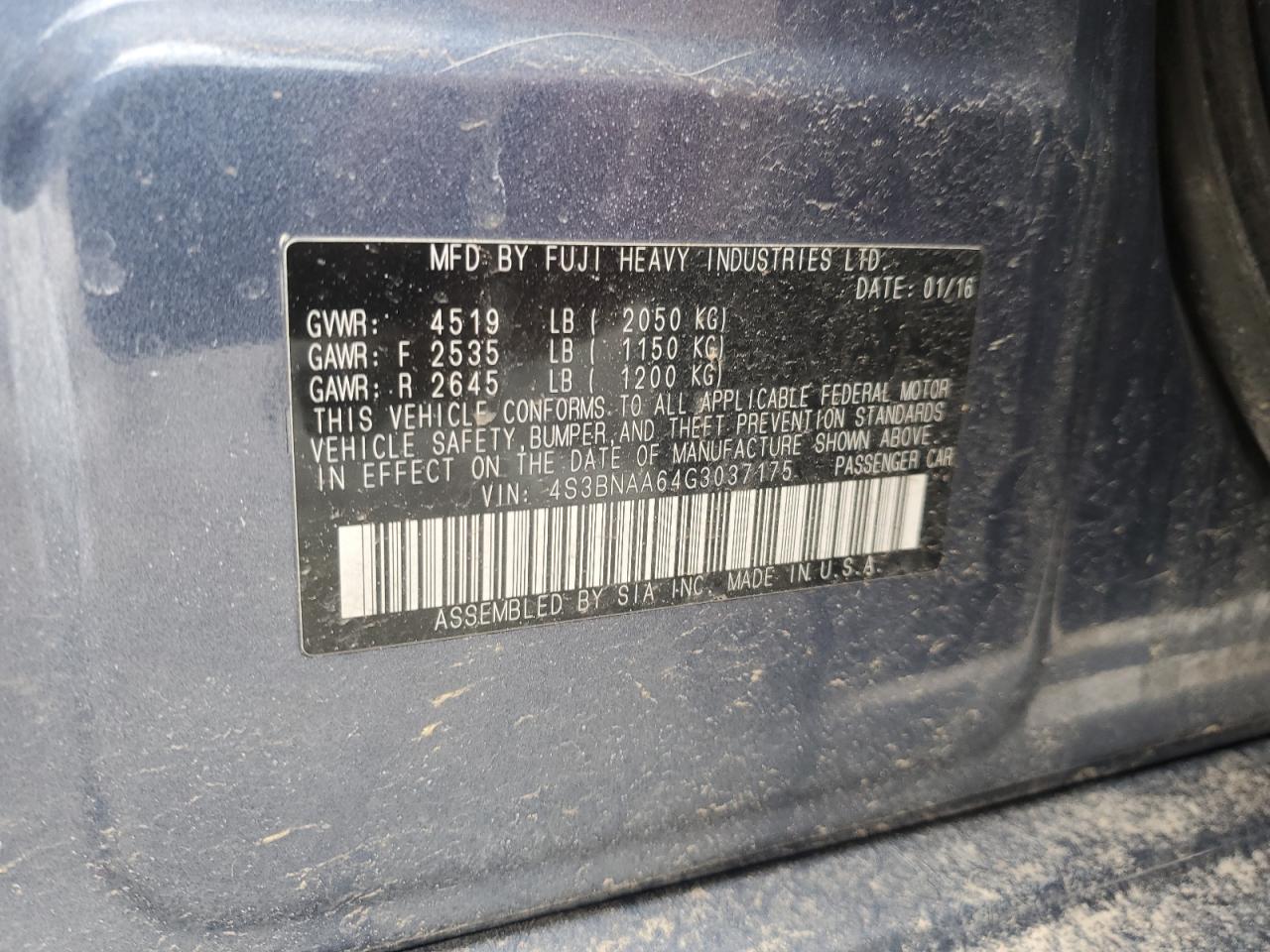 2016 Subaru Legacy - Image 15
