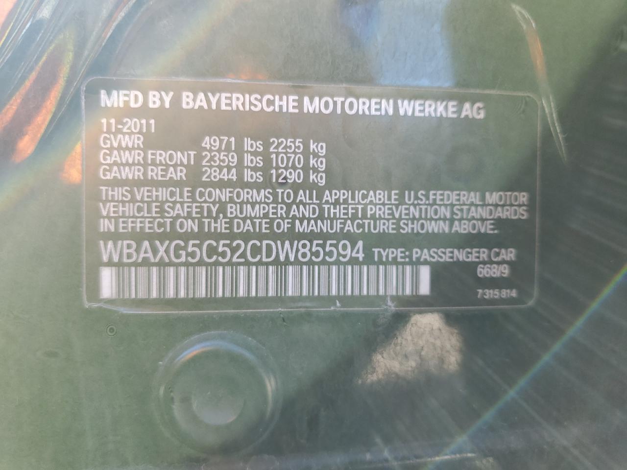 2012 BMW 5er - Image 12