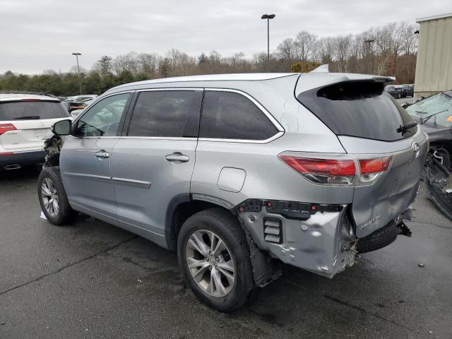  TOYOTA HIGHLANDER 2015 Srebrny