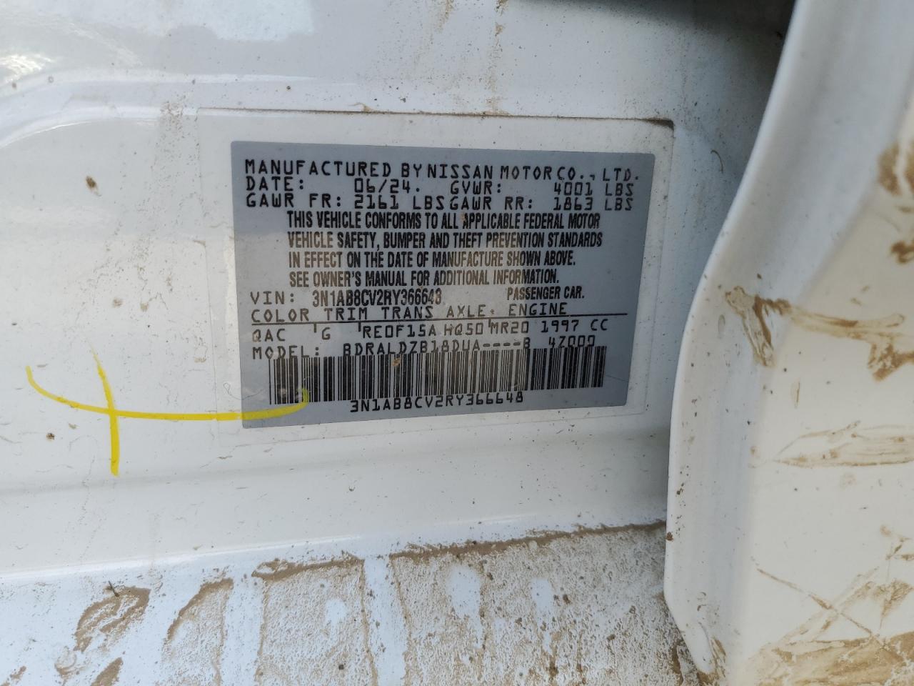 3N1AB8CV2RY366648 NISSAN SENTRA 2024
