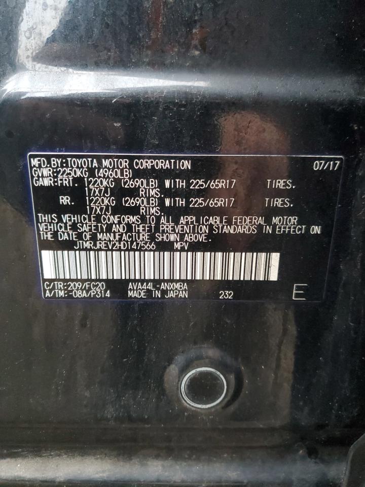 JTMRJREV2HD147566 TOYOTA RAV4 2017