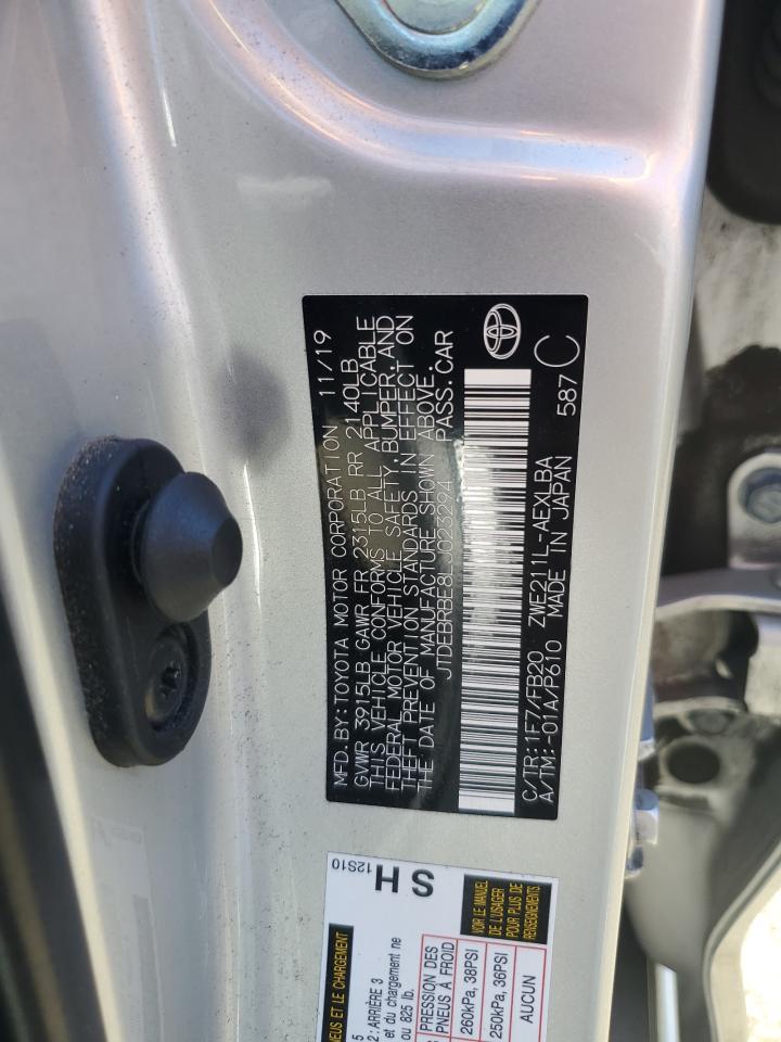 JTDEBRBE8LJ023294 TOYOTA COROLLA 2020