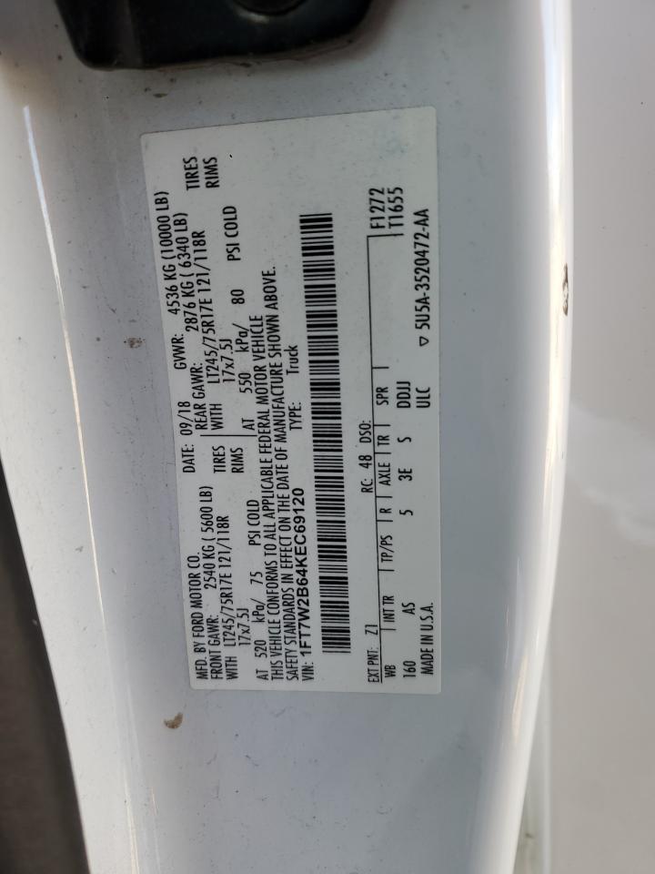 1FT7W2B64KEC69120 FORD F250 2019