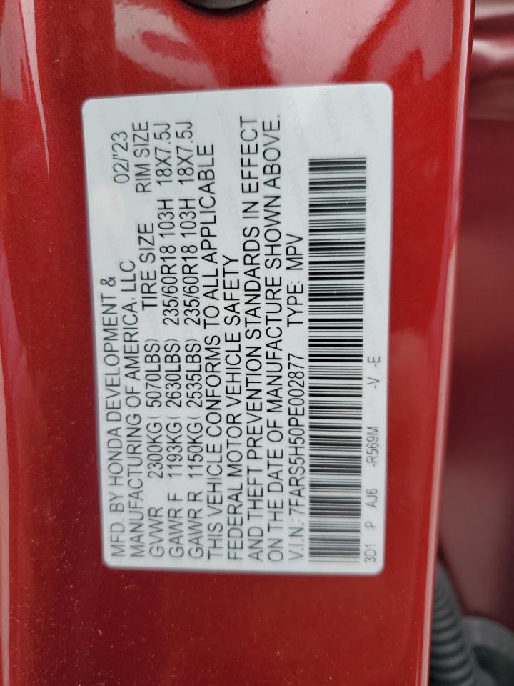 7FARS5H50PE002877 HONDA CRV 2023