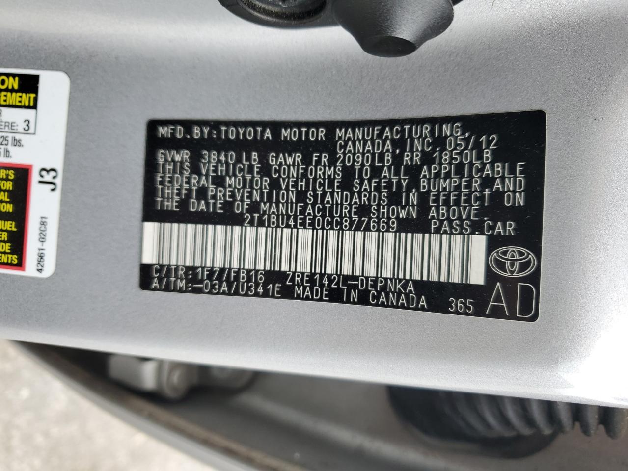 2012 Toyota Corolla - Image 12