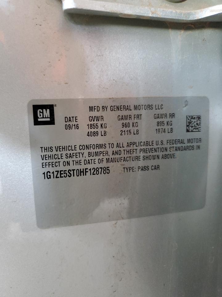 1G1ZE5ST0HF128785 CHEVROLET MALIBU 2017