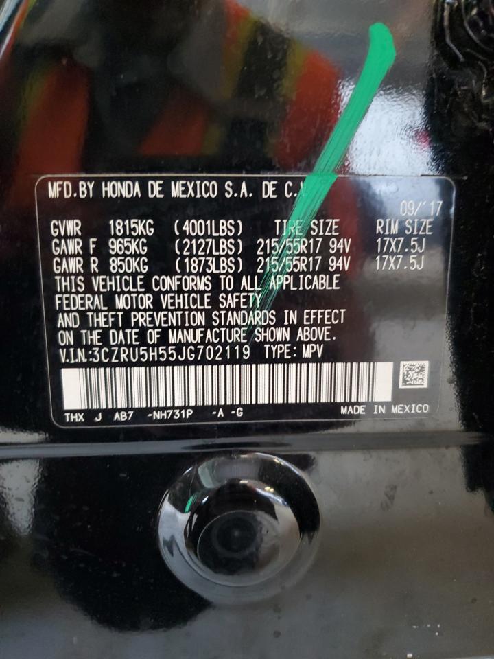 3CZRU5H55JG702119 HONDA HR-V 2018