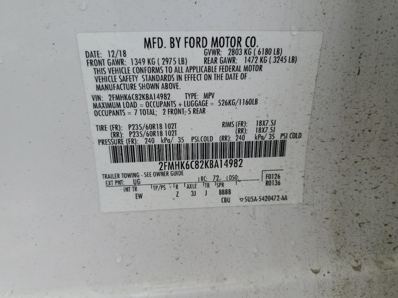2019 Ford Flex - Image 15