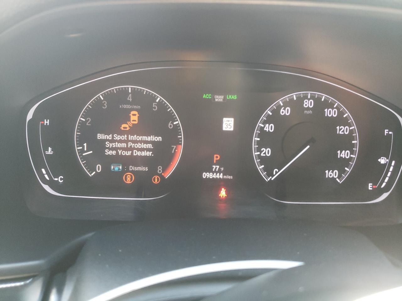 1HGCV2F35KA010789 HONDA ACCORD 2019
