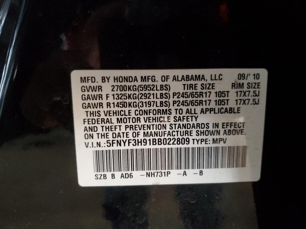 2011 Honda Pilot - Image 13