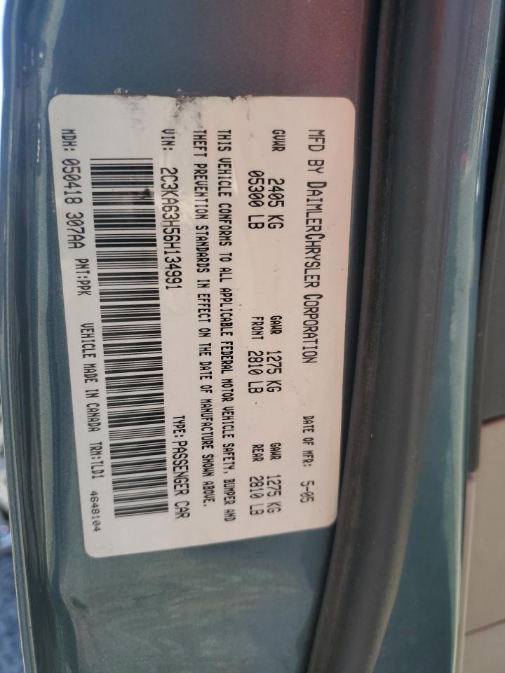 2006 Chrysler 300C VIN: 2C3KA63H56H134991 Lot: 81144425