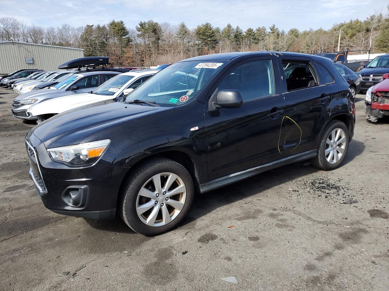 2014 Mitsubishi Outlander Sport Es en Venta en Exeter, RI - Side