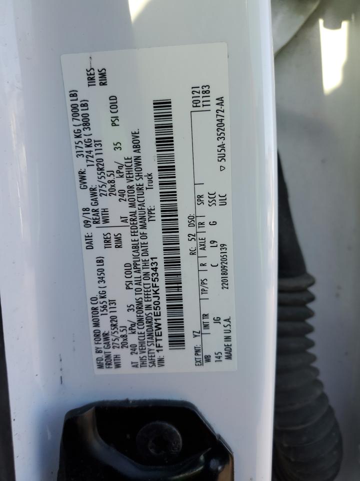 1FTEW1E50JKF53431 FORD F-150 2018