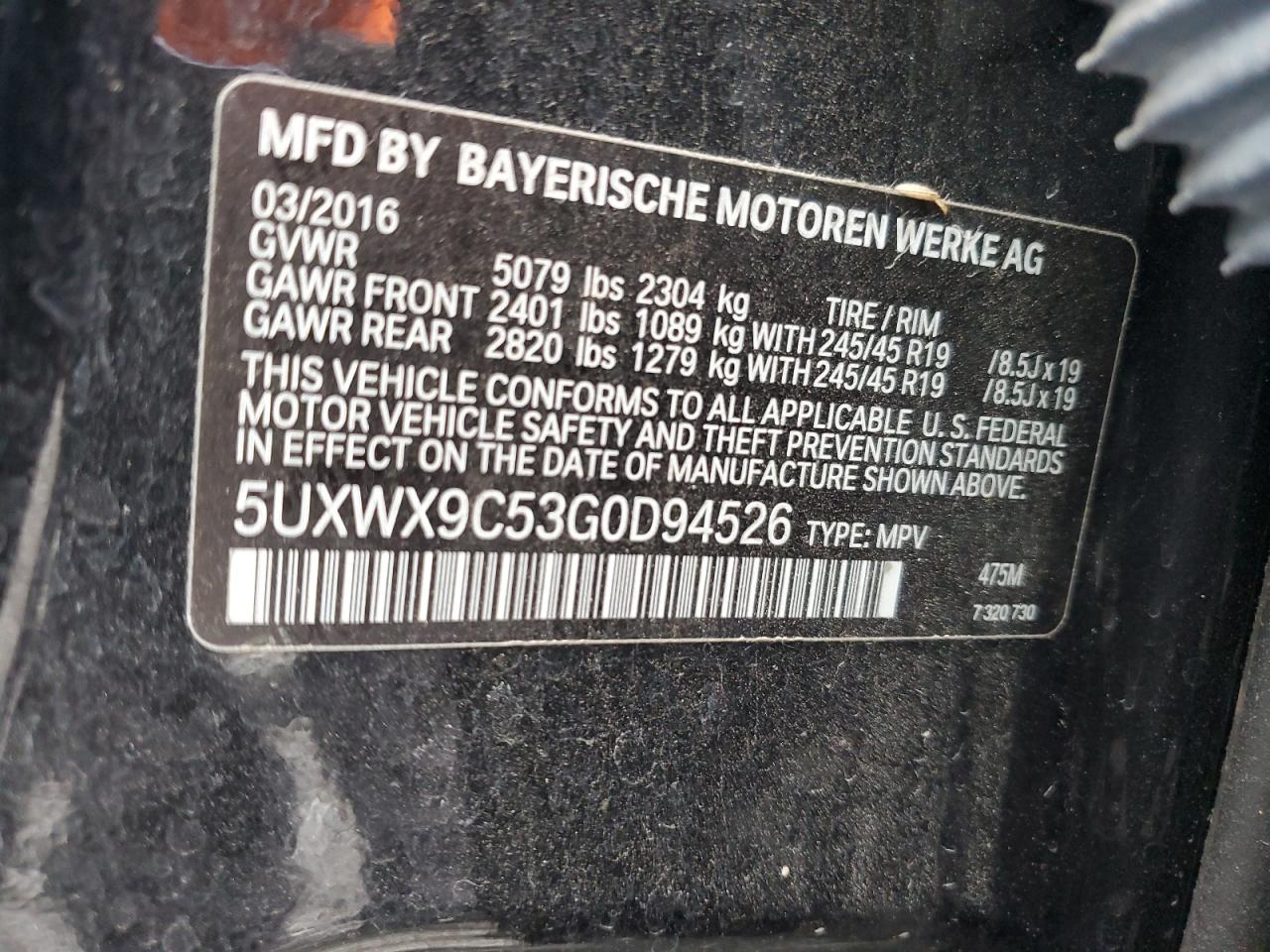 2016 BMW X3 - Image 13