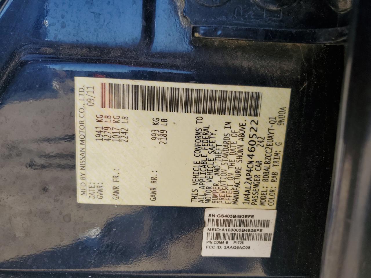 2012 Nissan Altima - Image 14