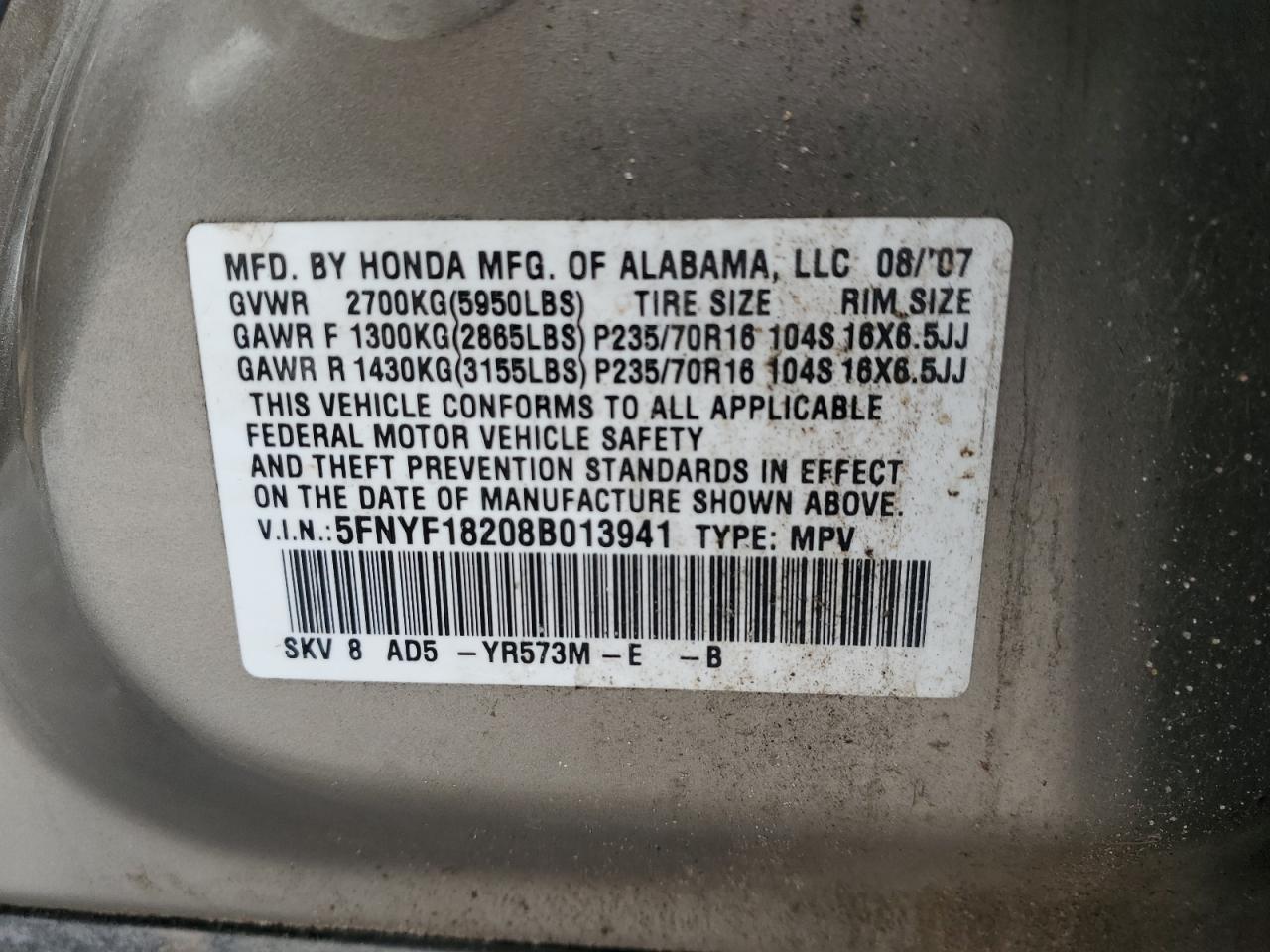 2008 Honda Pilot - Image 14