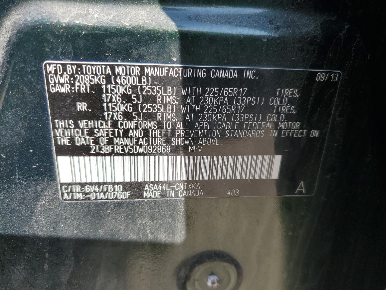 2013 Toyota RAV 4 - Image 13