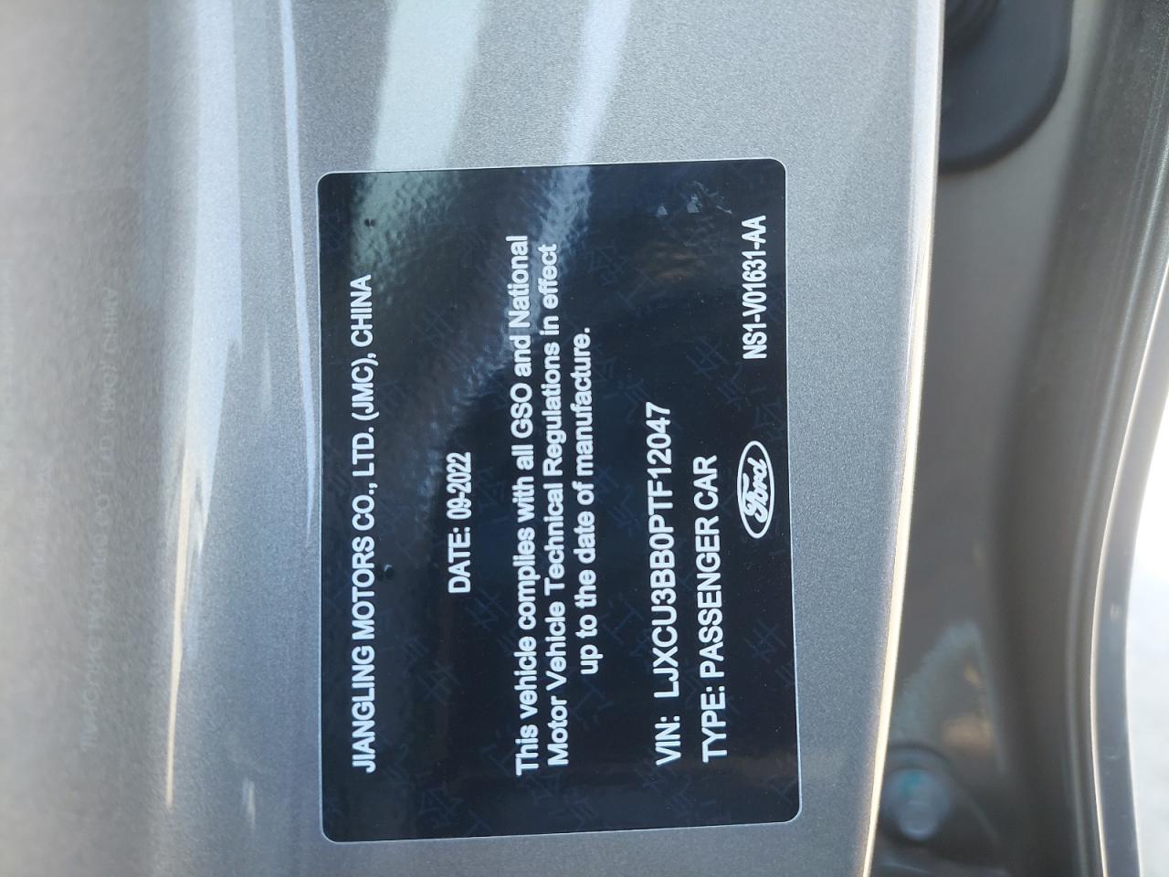 LJXCU3BB0PTF12047 - 2023 Ford TERRITORY - #49559995