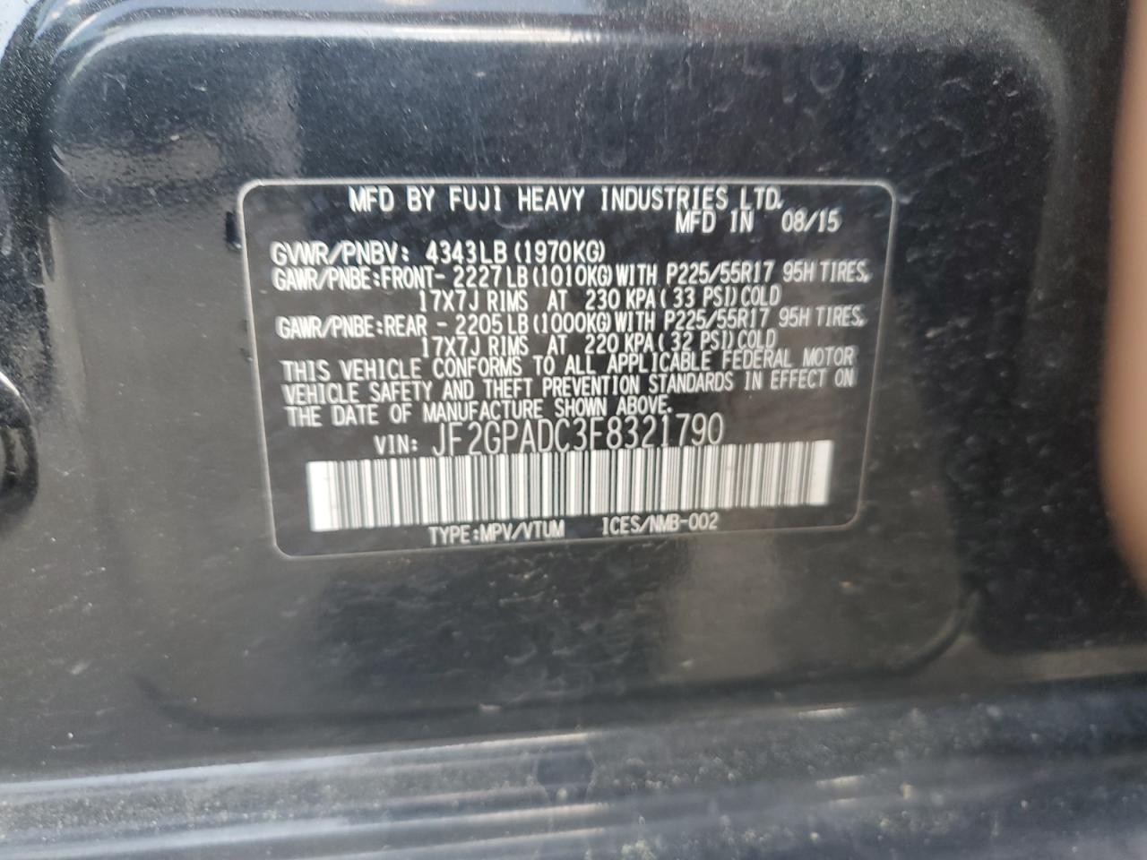 2015 Subaru XV - Image 13